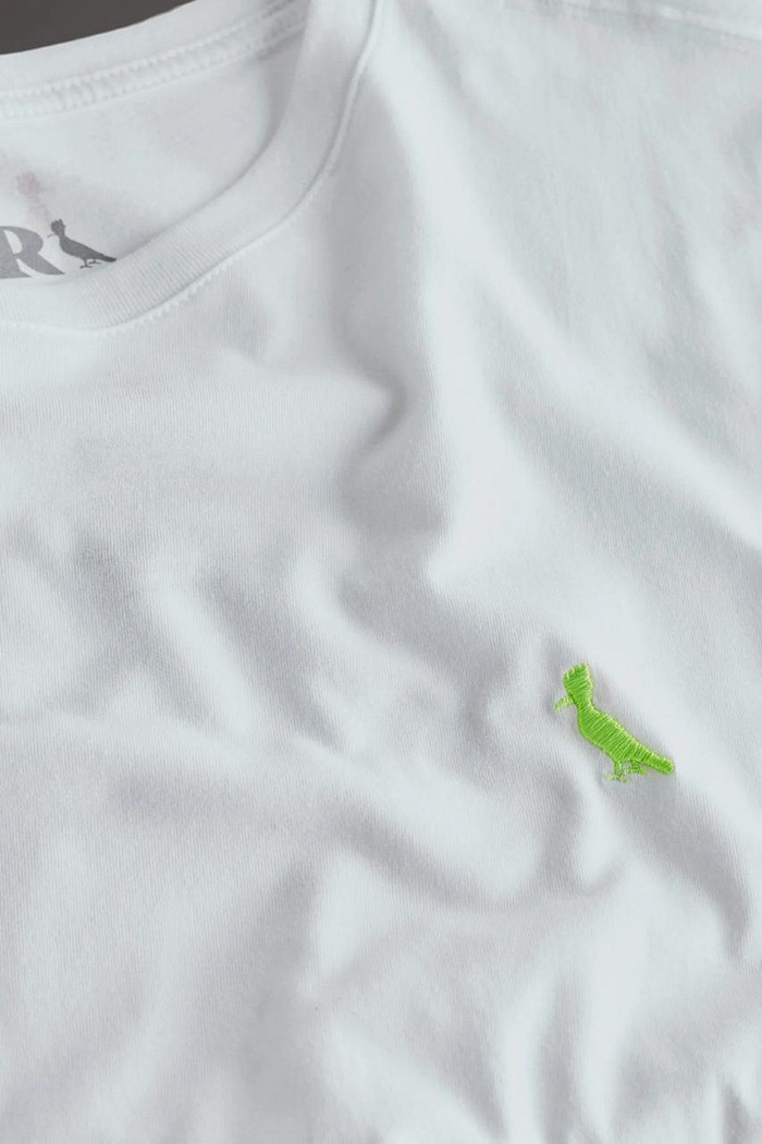 Camiseta Reserva Kit Gift Pica-Pau Verde Neon Regular Branca