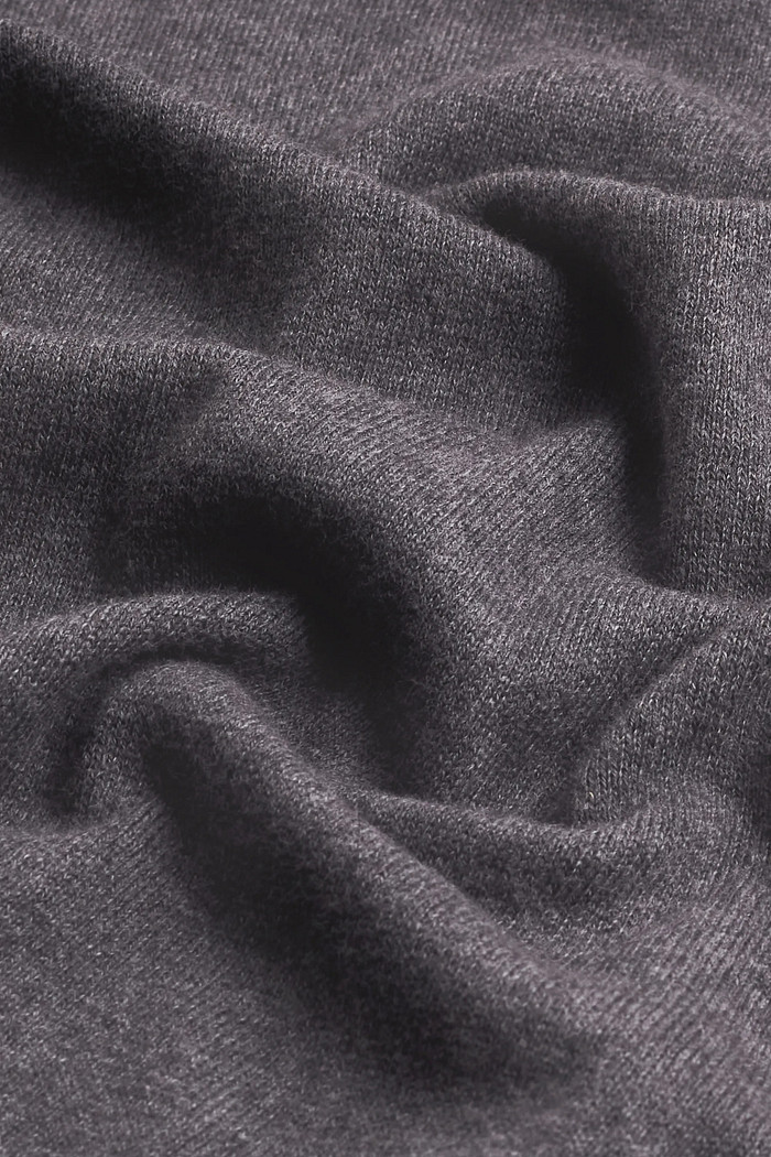 Suéter Tricot Reserva Gola Careca Cinza Mescla Escuro