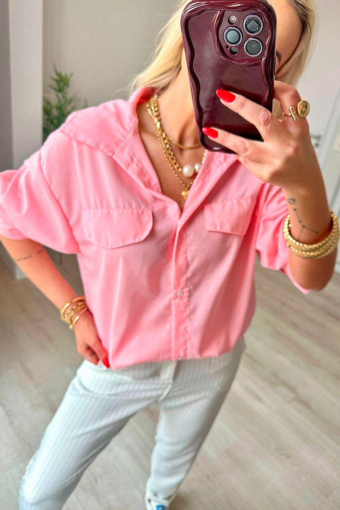 Camisa Tricoline La Vie Rosa