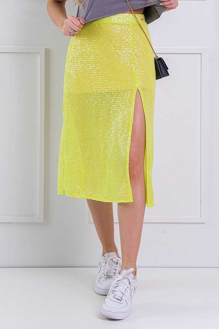 Saia Midi Glam Lima