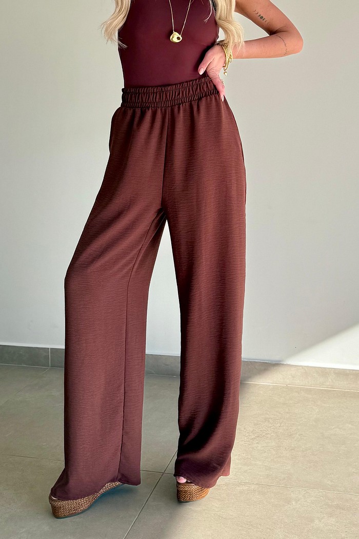 Calça Pantalona Búzios Marrom