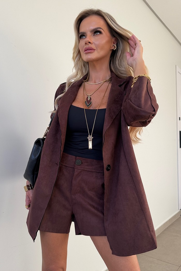 Blazer Suede Marrom