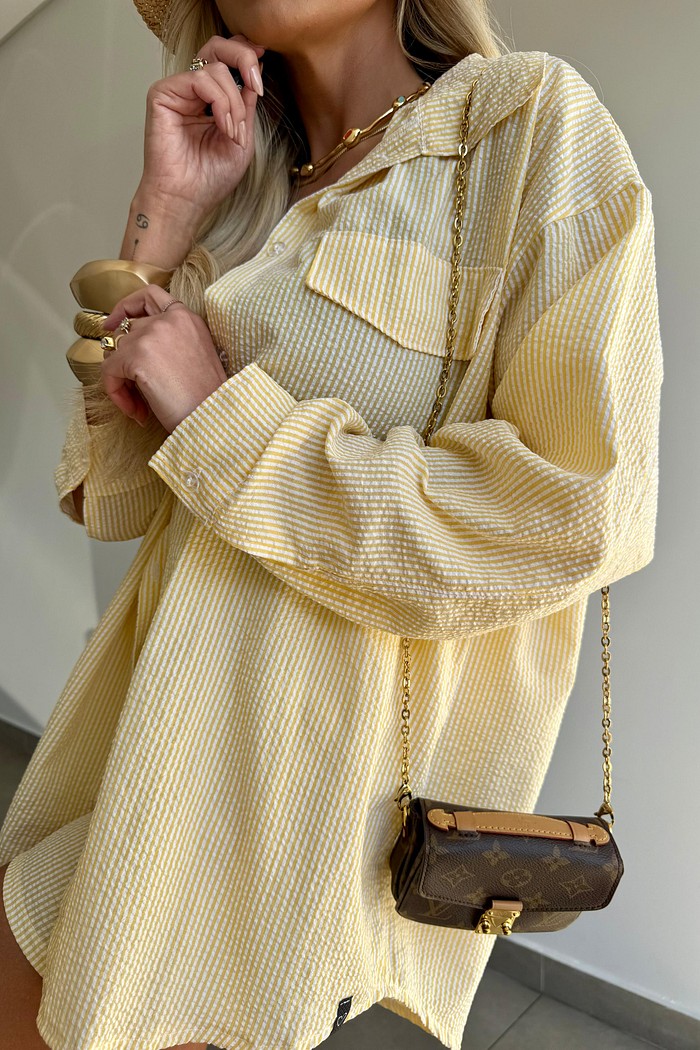 Camisa Listrada Sicília Amarela