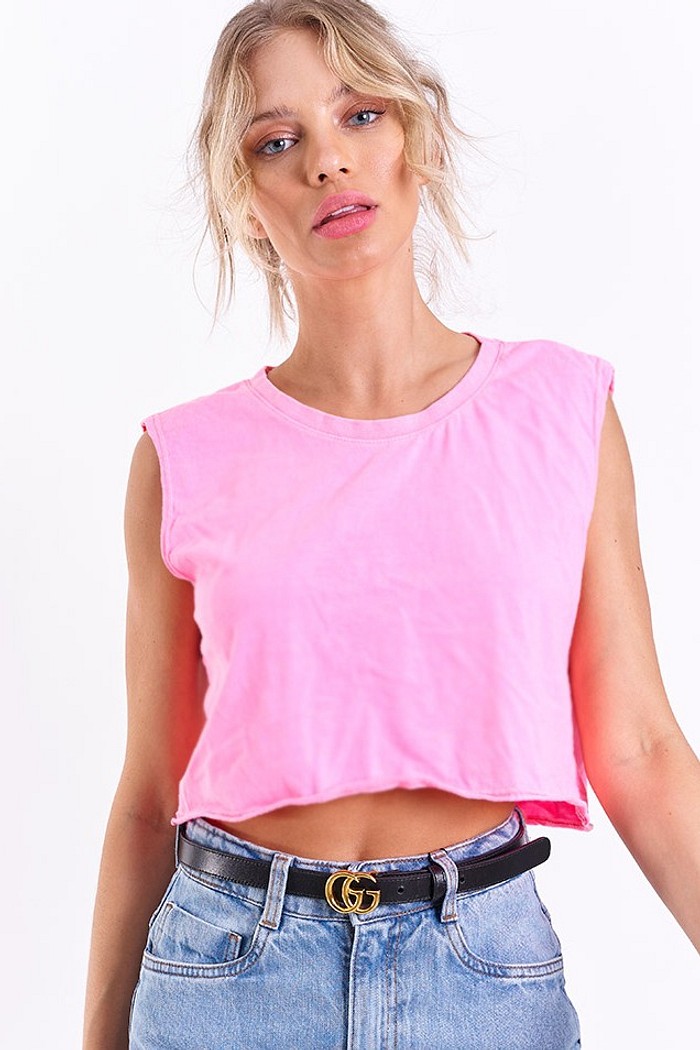 Regata Cropped Rosa