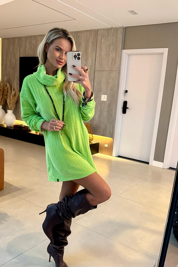 Vestido Chenille Lima