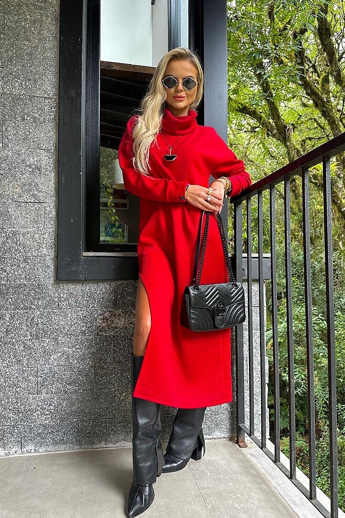 Vestido Vivian Cereja