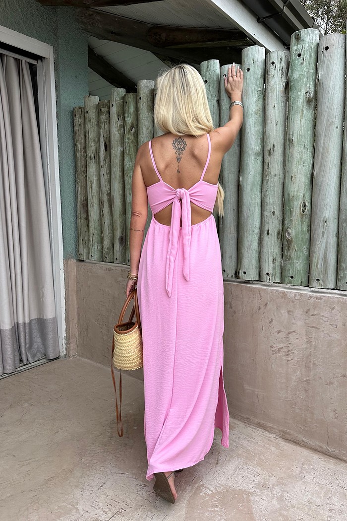 Vestido Midi Liah Rosa Baby