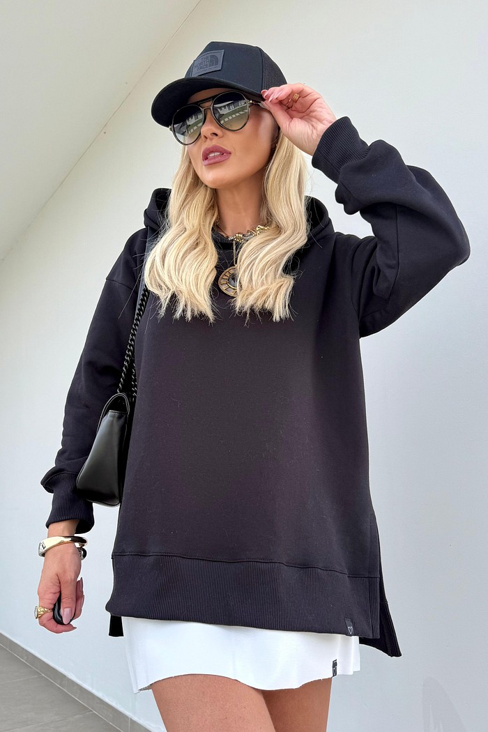 Moletom Maxi Peluciado Preto