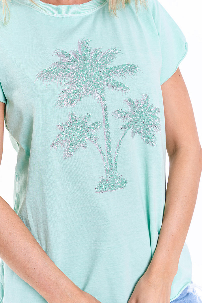 T-Shirt Coqueiro Verde Acqua