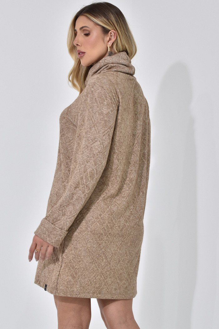 Vestido Tricot Villa Camel