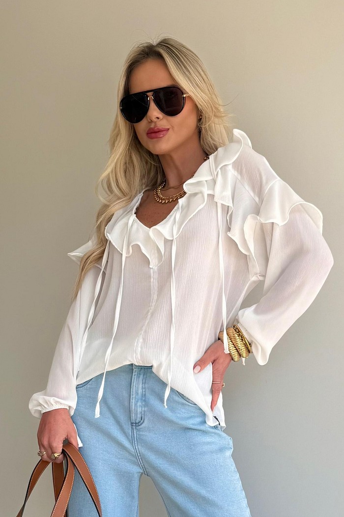 Camisa Veneza Off White