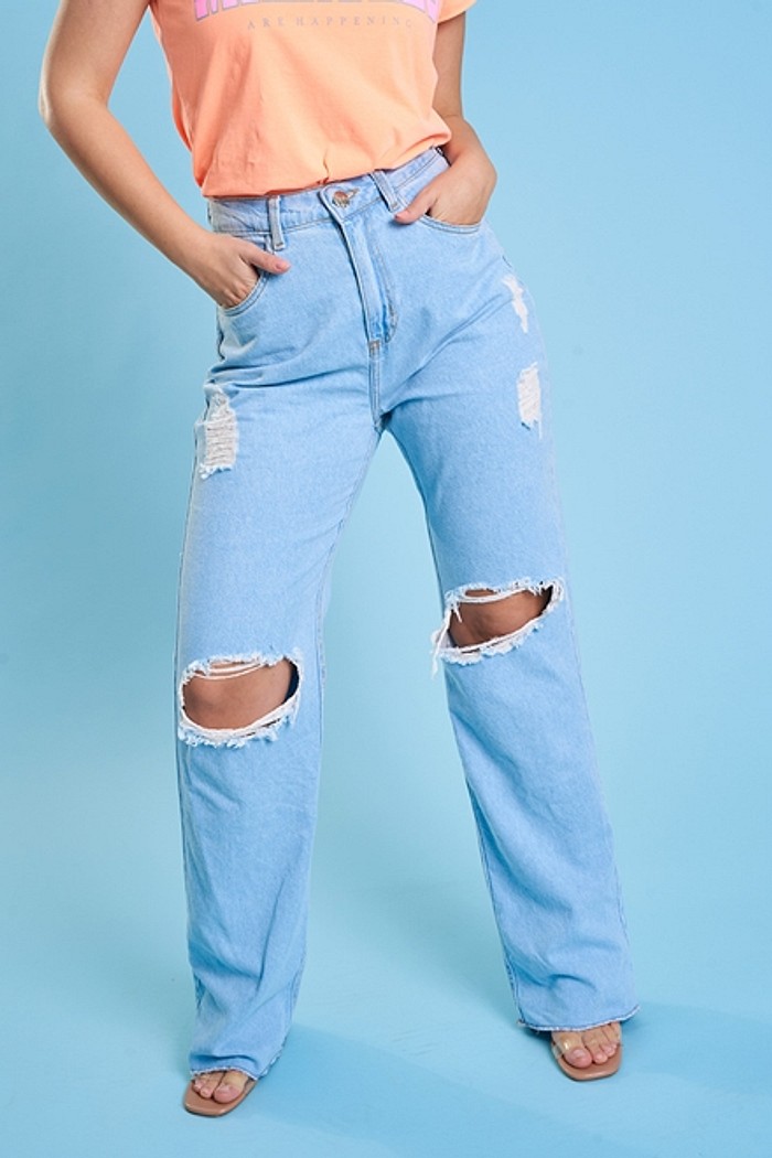Calça Jeans Wide Leg