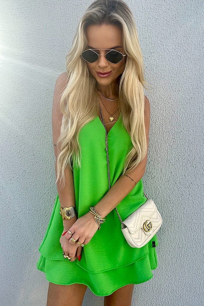 Vestido Maya Sem Mangas Verde