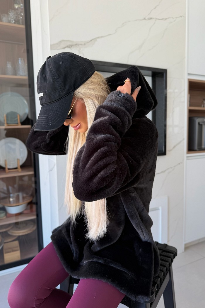 Blusão Pele Ágata Preto