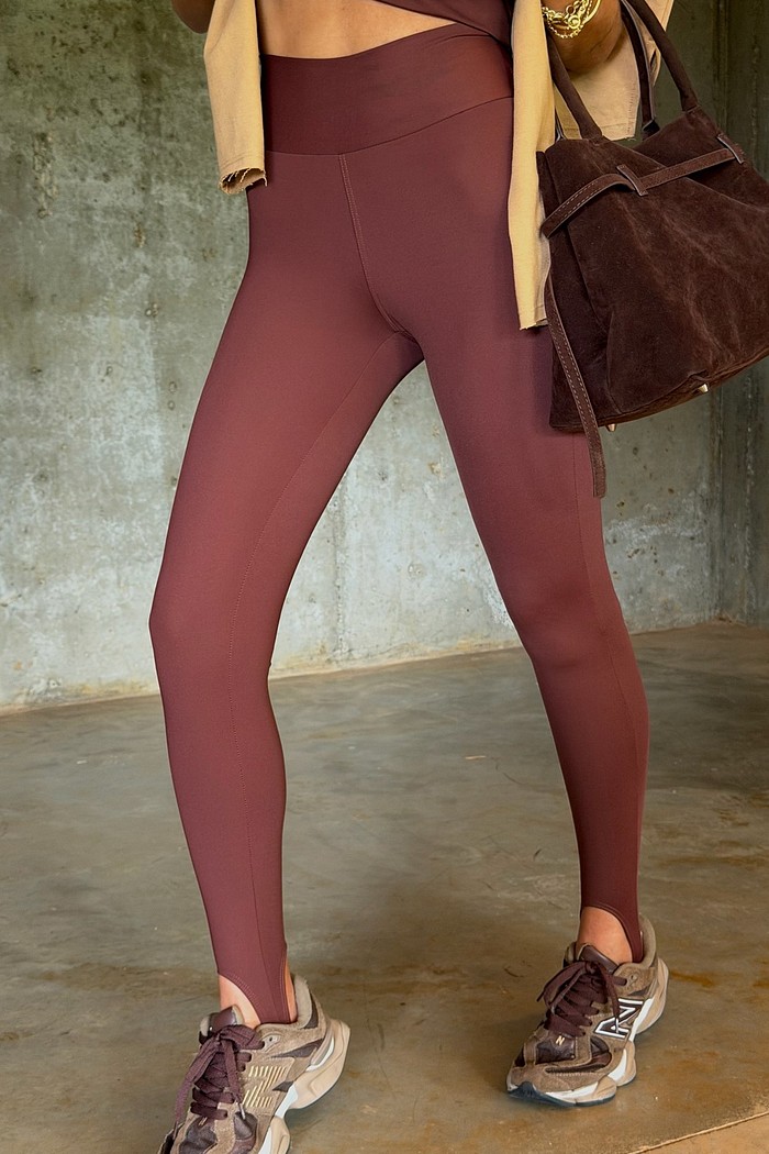 Calça Legging Pezinho Lifestyle Marrom