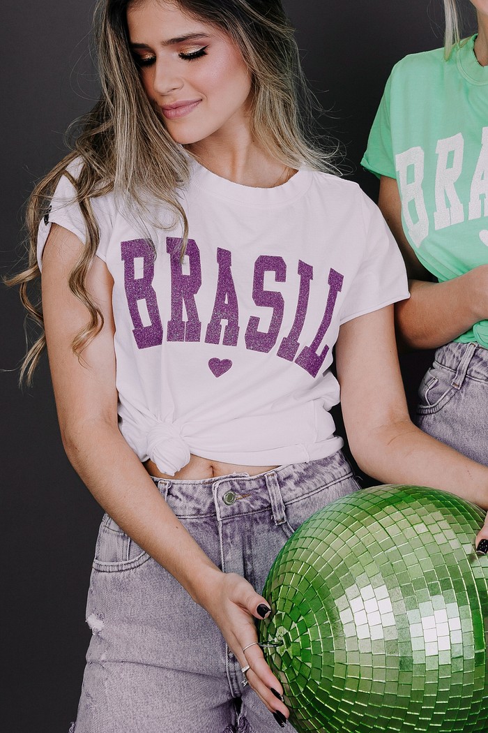 T-Shirt Brasil Branca