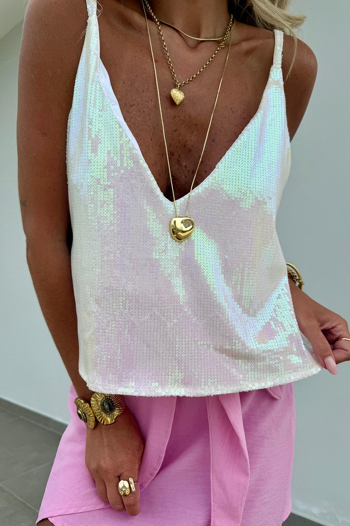 Blusa Paty Branco Furta-Cor