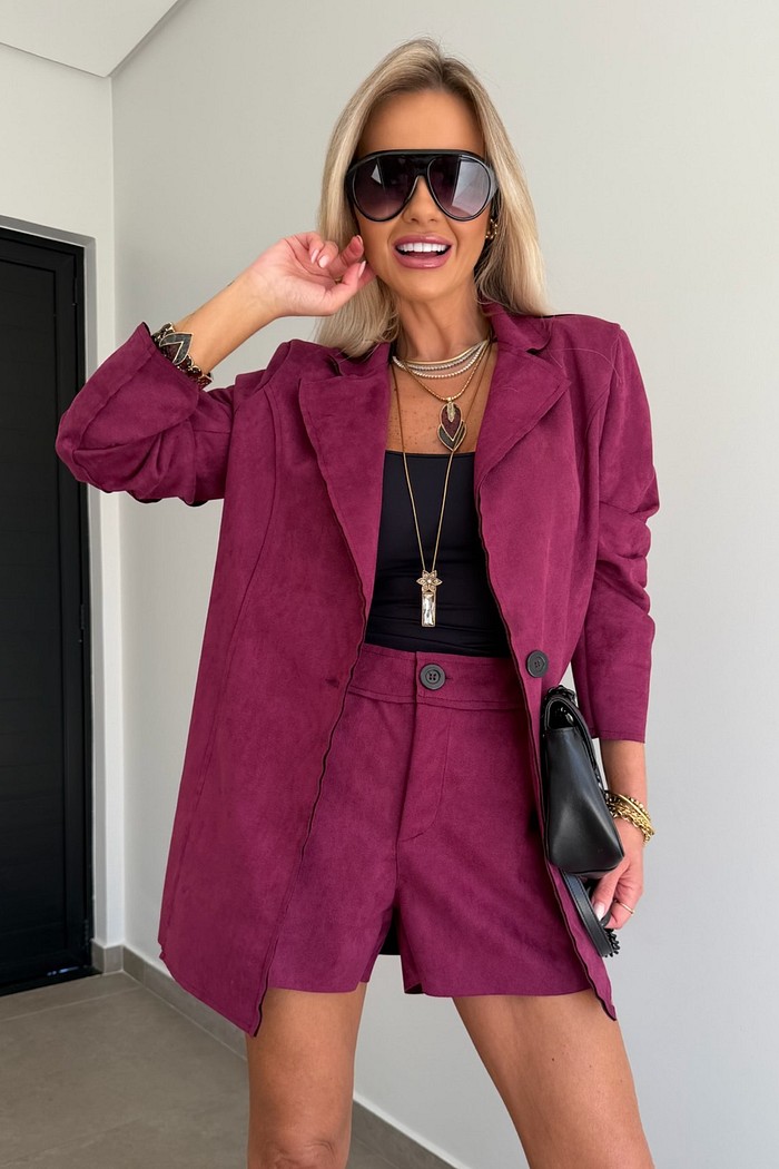 Blazer Suede Bordô