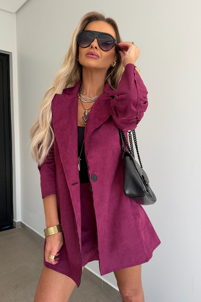 Blazer Suede Bordô