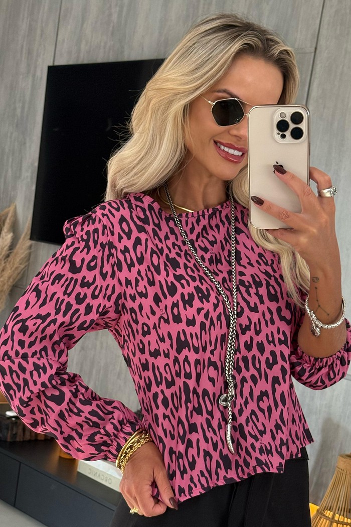 Blusa Lindsay Manga Longa Pink