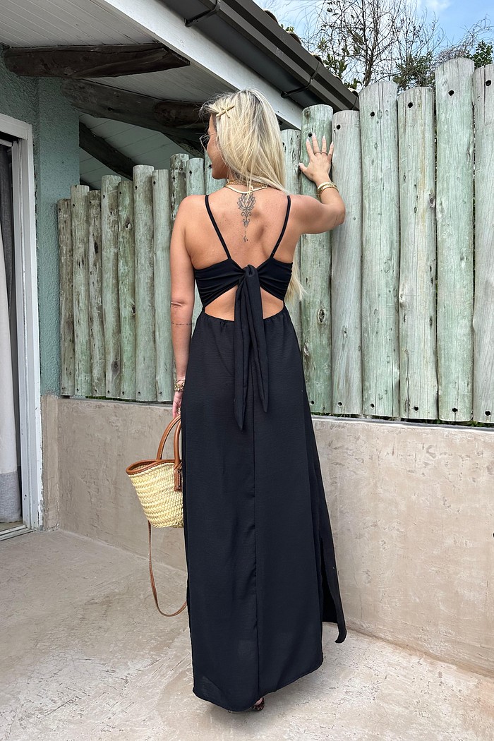 Vestido Midi Liah Preto