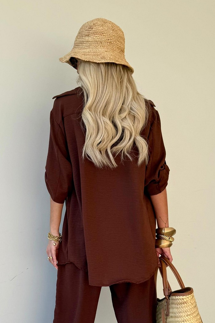 Camisa Búzios Marrom