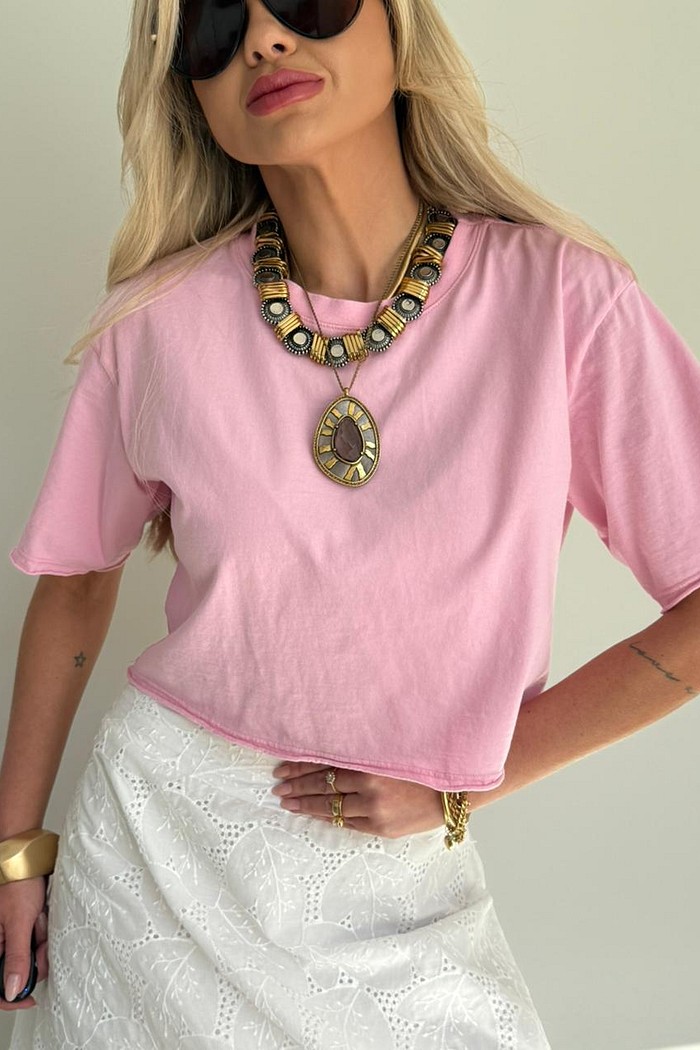 Cropped Basic Rosa Baby