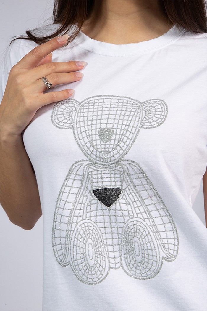 T-Shirt Teddy Prada Branca
