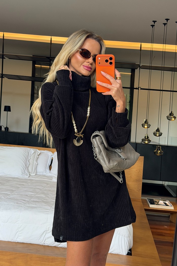 Vestido Ushuaia Tricot Preto