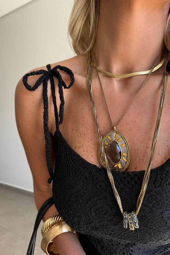 Vestido Midi Renda Paris Preto