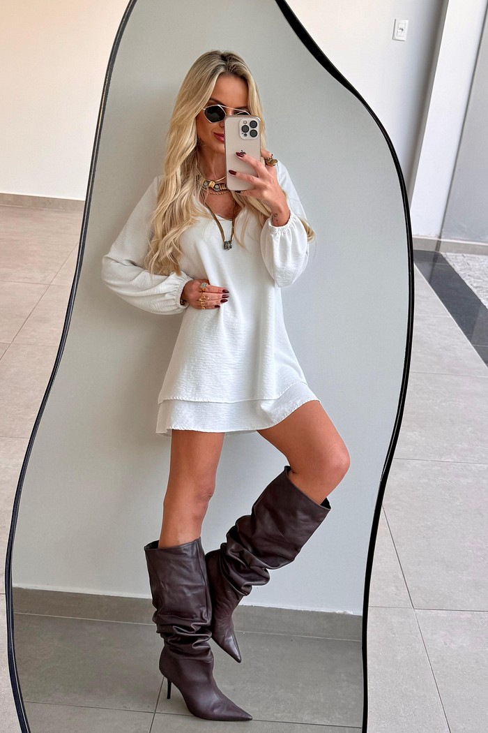 Vestido Duplo Maya Off White