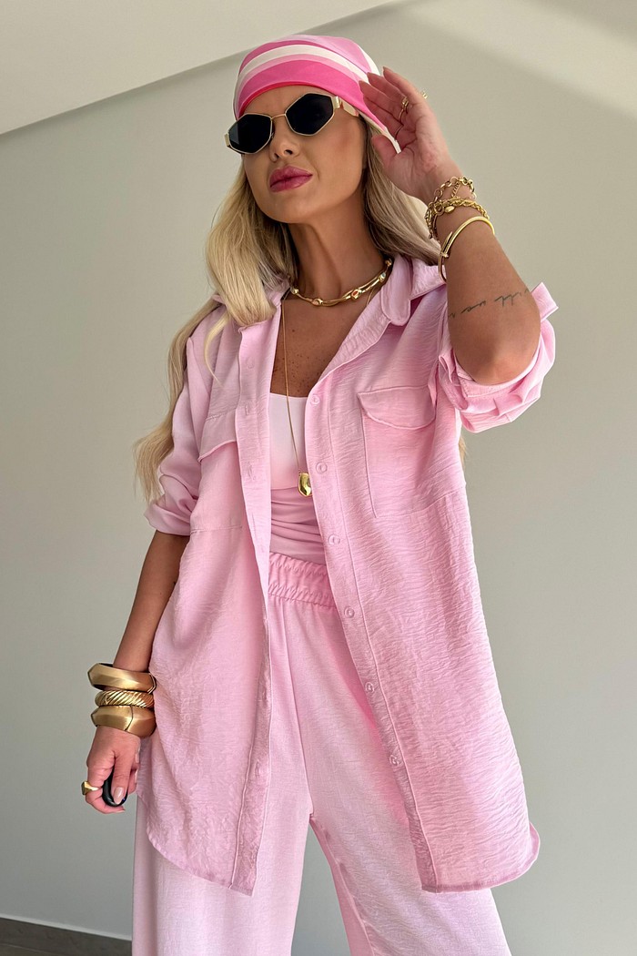 Camisa Búzios Rosa Baby