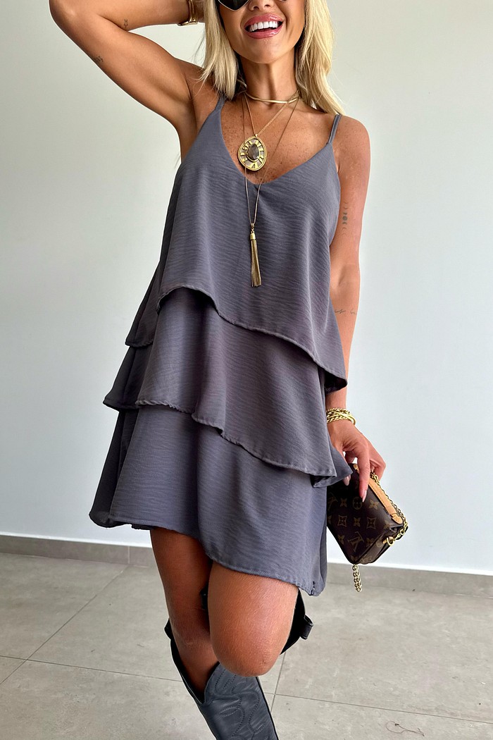 Vestido Liara Grafite