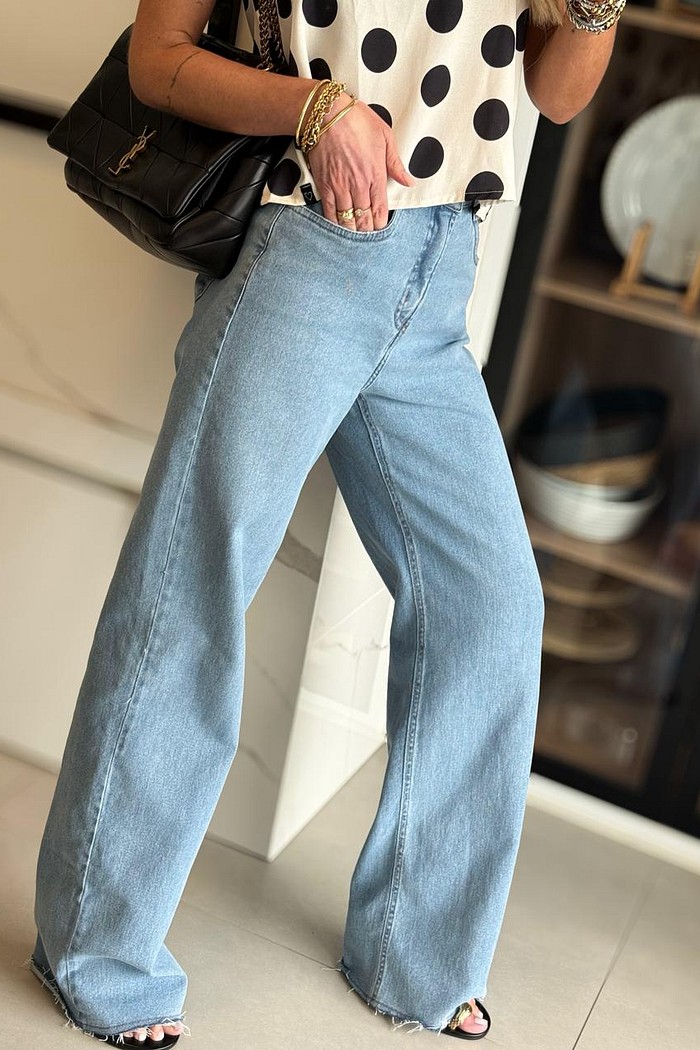 Calça Jeans Wide Leg Solare