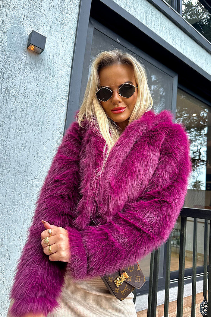 Casaco Poly Curto Vinho