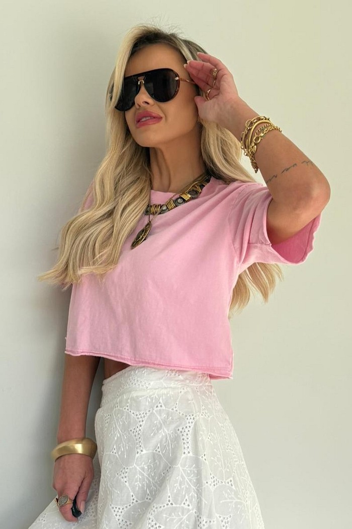 Cropped Basic Rosa Baby