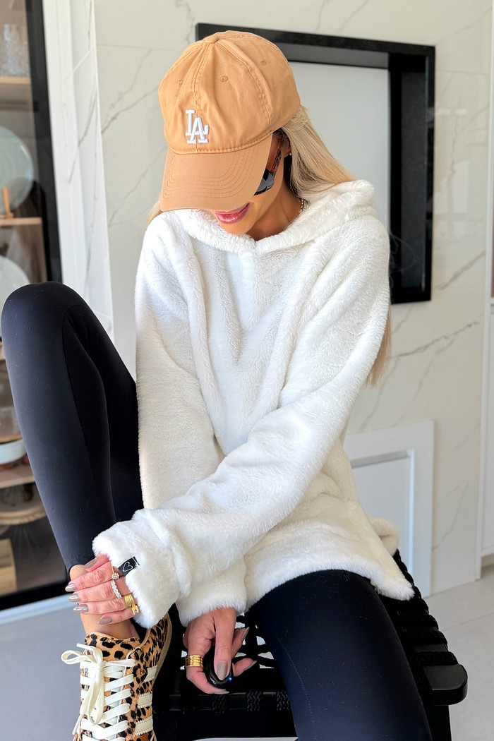 Blusão Pele Ágata Off White