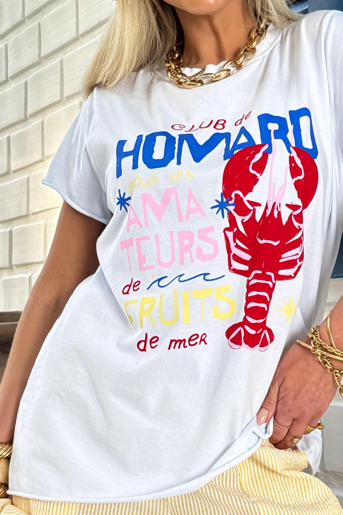 T-shirt Lagosta Branca