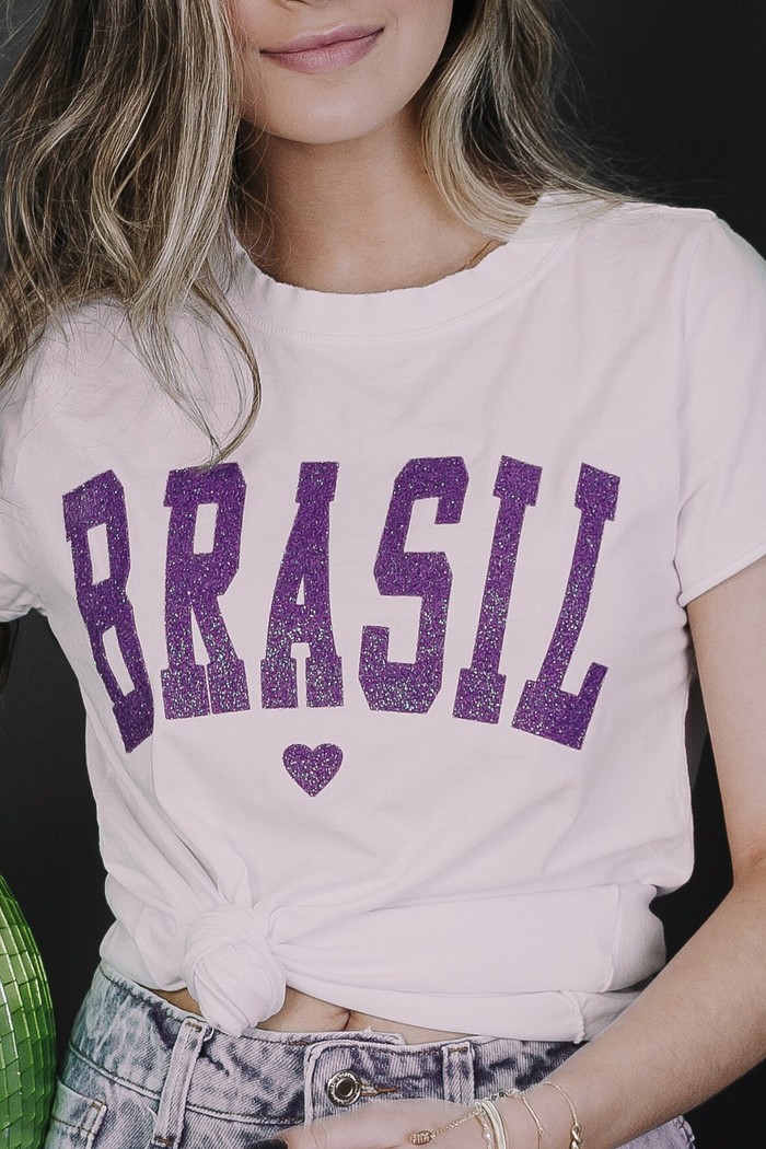 T-Shirt Brasil Branca