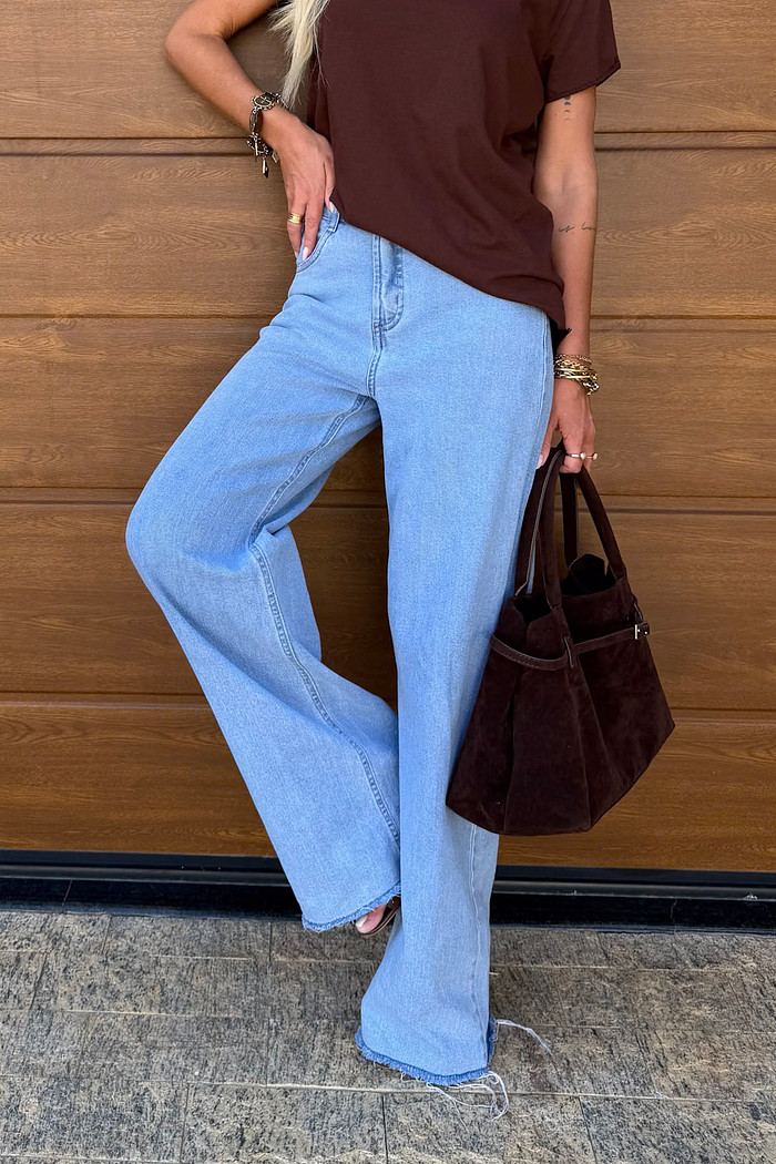 Calça Jeans Wide Leg Solare