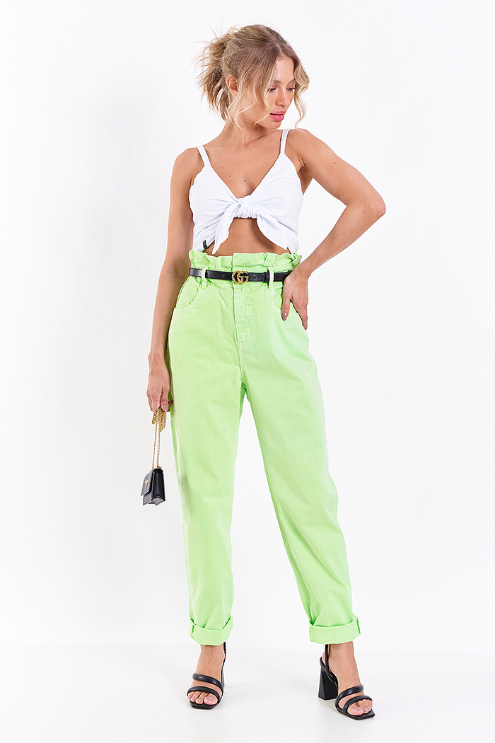 Calça Jeans Colors Elástico Lima