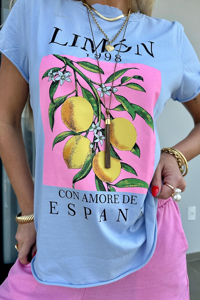 T-shirt Limon Azul Baby