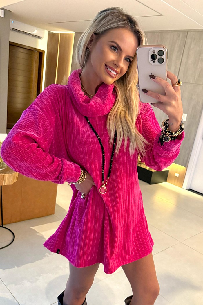 Vestido Chenille Pink