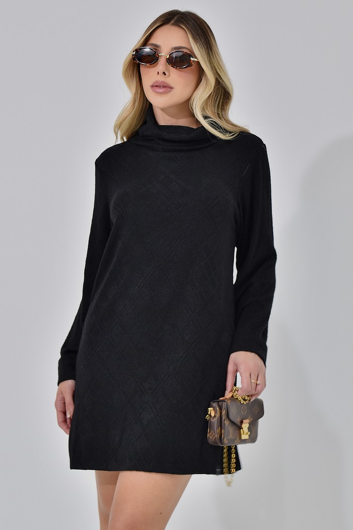 Vestido Tricot Villa Preto
