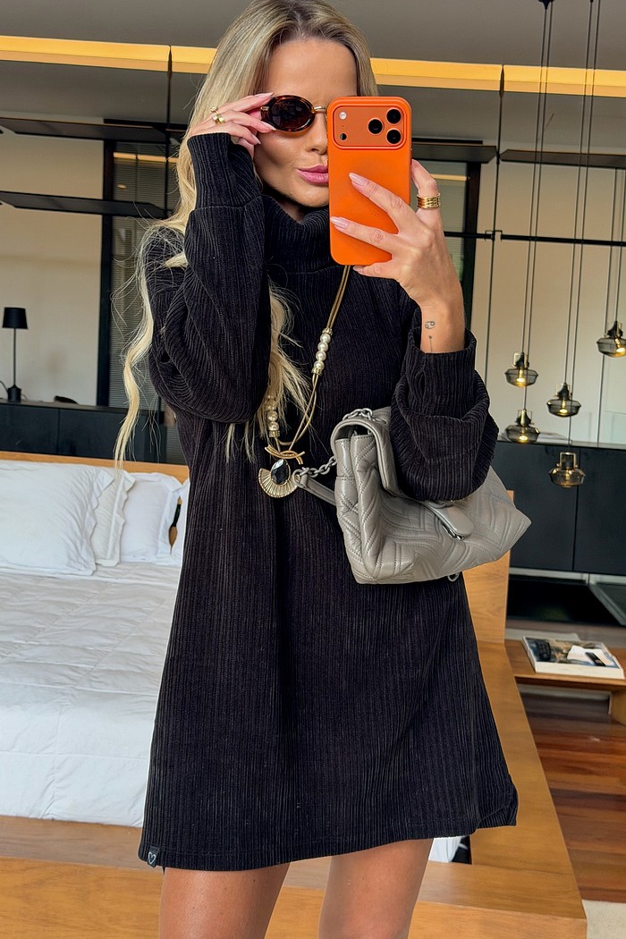 Vestido Ushuaia Tricot Preto