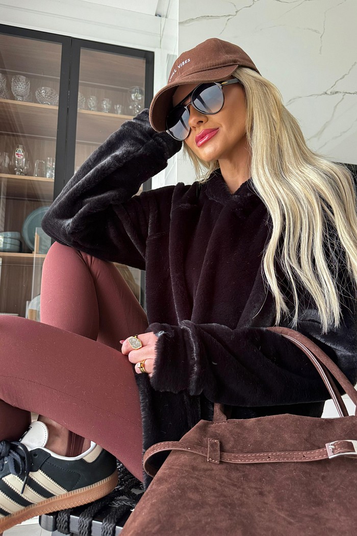 Blusão Pele Ágata Preto