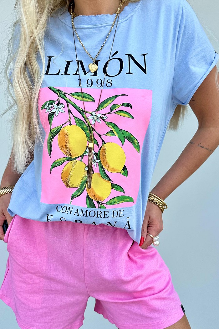 T-shirt Limon Azul Baby