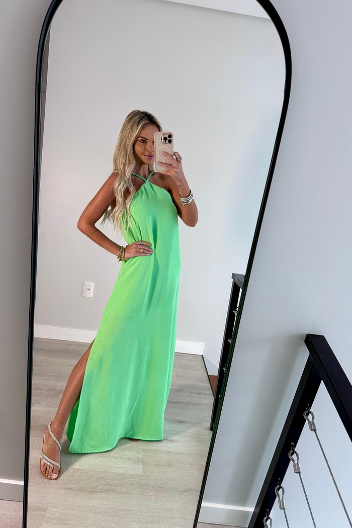 Vestido Longo Briza Verde Jeri