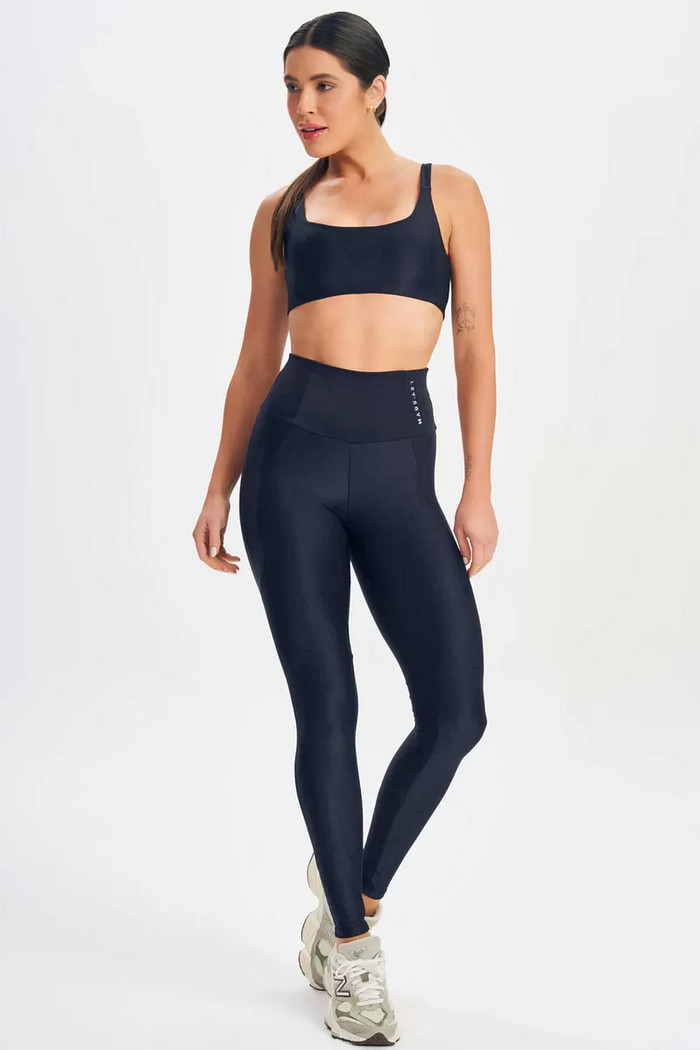 Legging Minimal Bold Preto - Let’s Gym