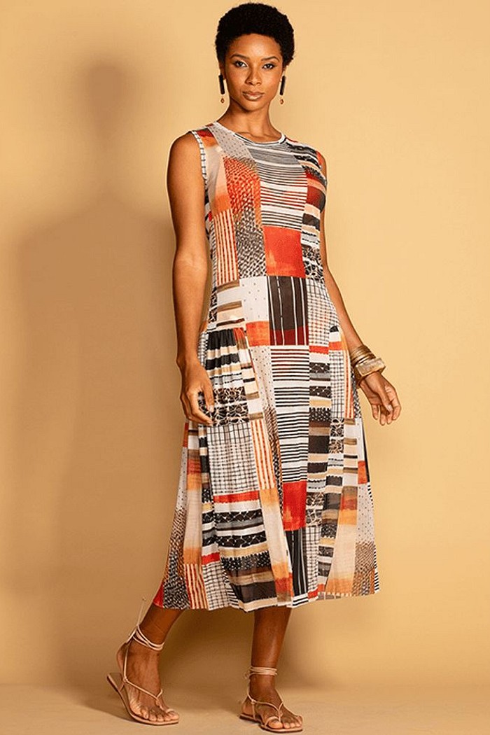 Vestido de Tule Estampado Acordes SP1184BQ De Chelles